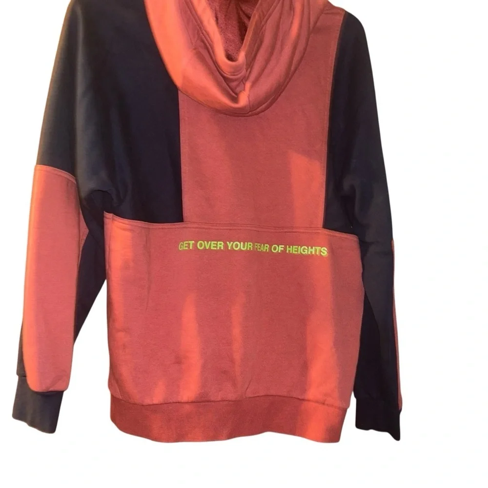 Men Nike Air ‘Get Over Your Fear of Heights’ Hoodie Large L Burgundy hoody